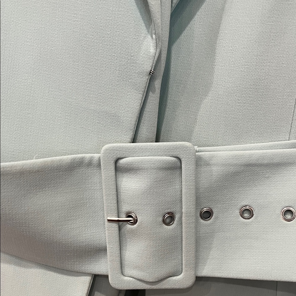 NWT Topshop Mint Green Belted Suit - Blazer & Pants - Picture 2 of 11